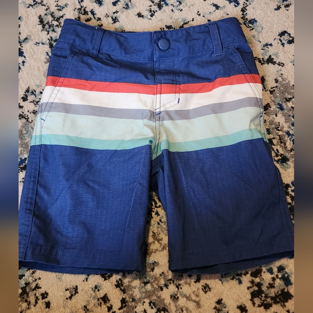 Art Class Blue and White Swim Trunks